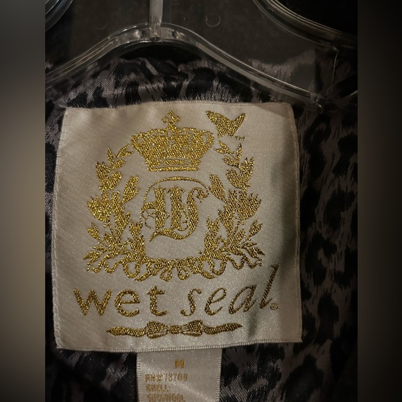 Wet Seal gray wool/poly blend coat jacket size M great classic style - Picture 3 of 8